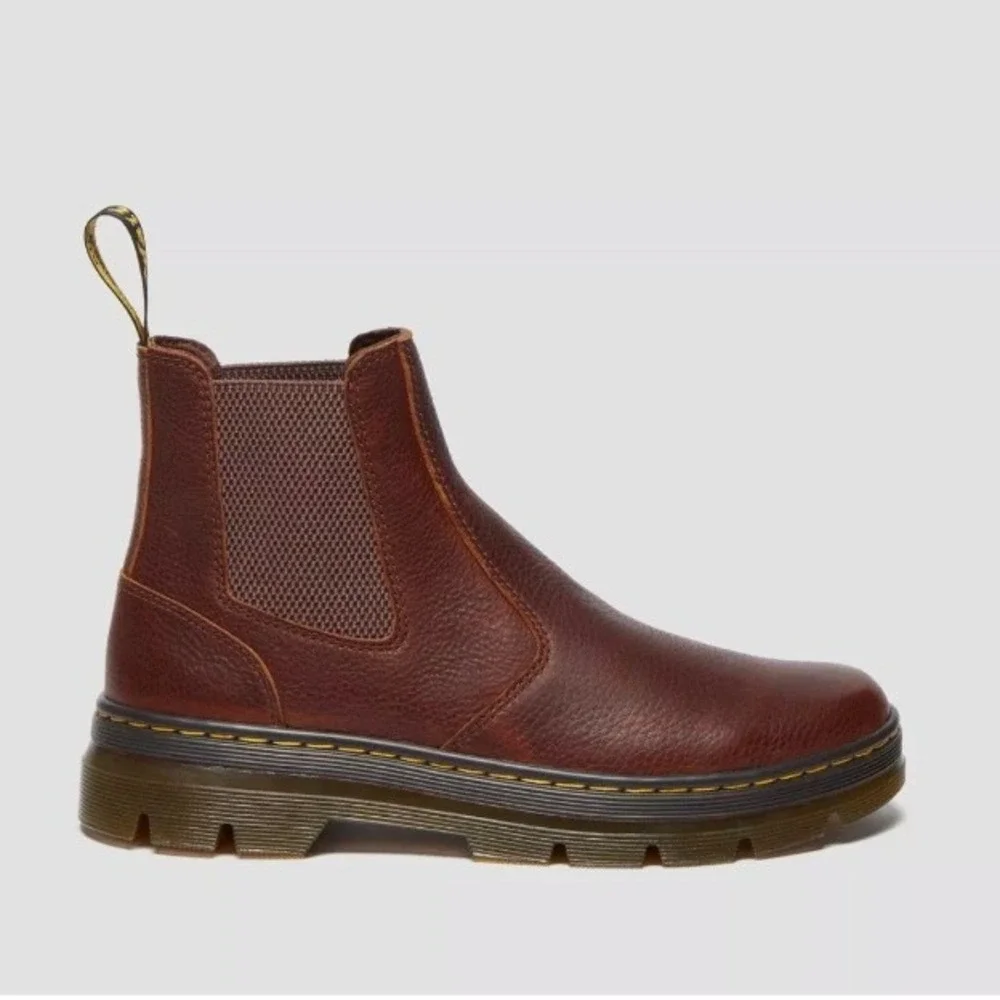 Dr. Martens Embury Ambassador Chelsea Boots Brown‎ Leather Mens 5 Womens 6 NEW